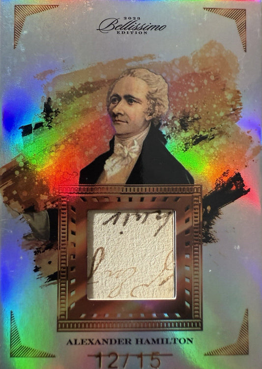 2023 Keepsake Bellissimo Edition Alexander Hamilton Hand Written  Relic /15
