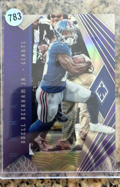 2018 Panini Phoenix - Unmatched Odell Beckham Jr. #5 Purple /75