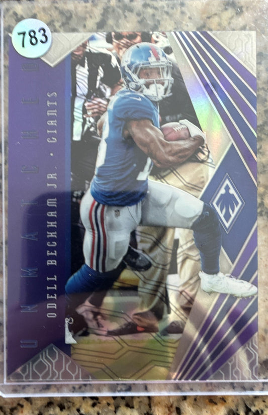 2018 Panini Phoenix - Unmatched Odell Beckham Jr. #5 Purple /75