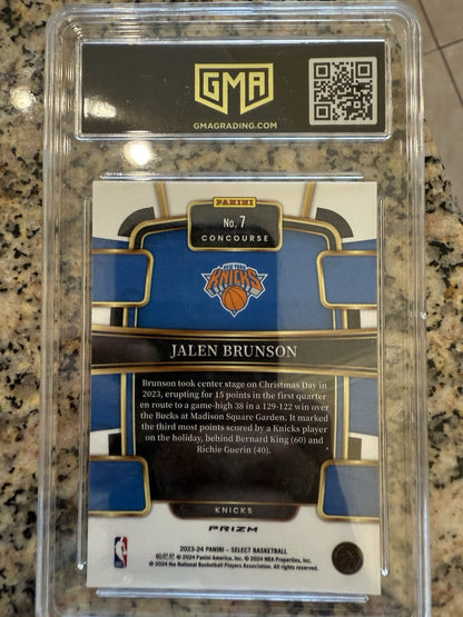 2023-24 Panini Select - Concourse Jalen Brunson #7 Red Wave Prizm
