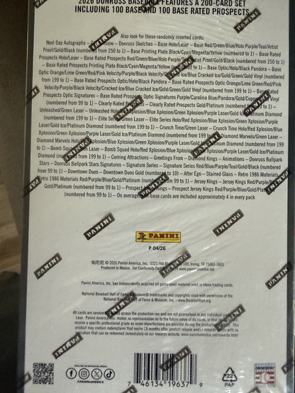 2026 Donruss Baseball FOTL Hobby Box In Hand!