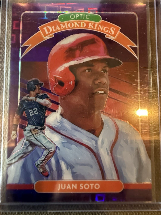 2020 Donruss Optic Diamond Kings FOTL Purple Pandora Prizm  /99 Juan Soto
