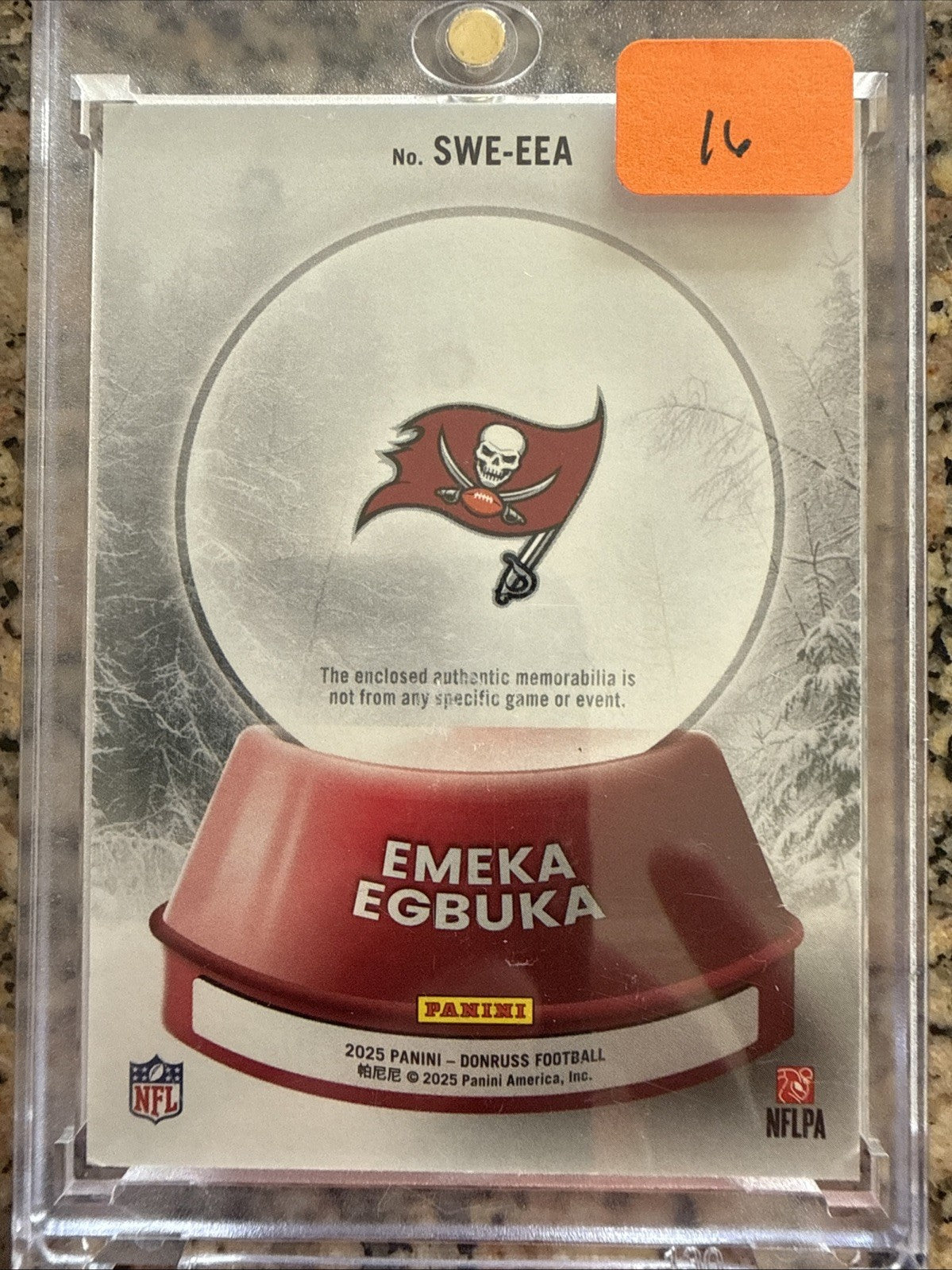 2025 Panini Donruss - Rookie Holiday Sweaters Emeka Egbuka #SWE-EEA (MEM, RC)