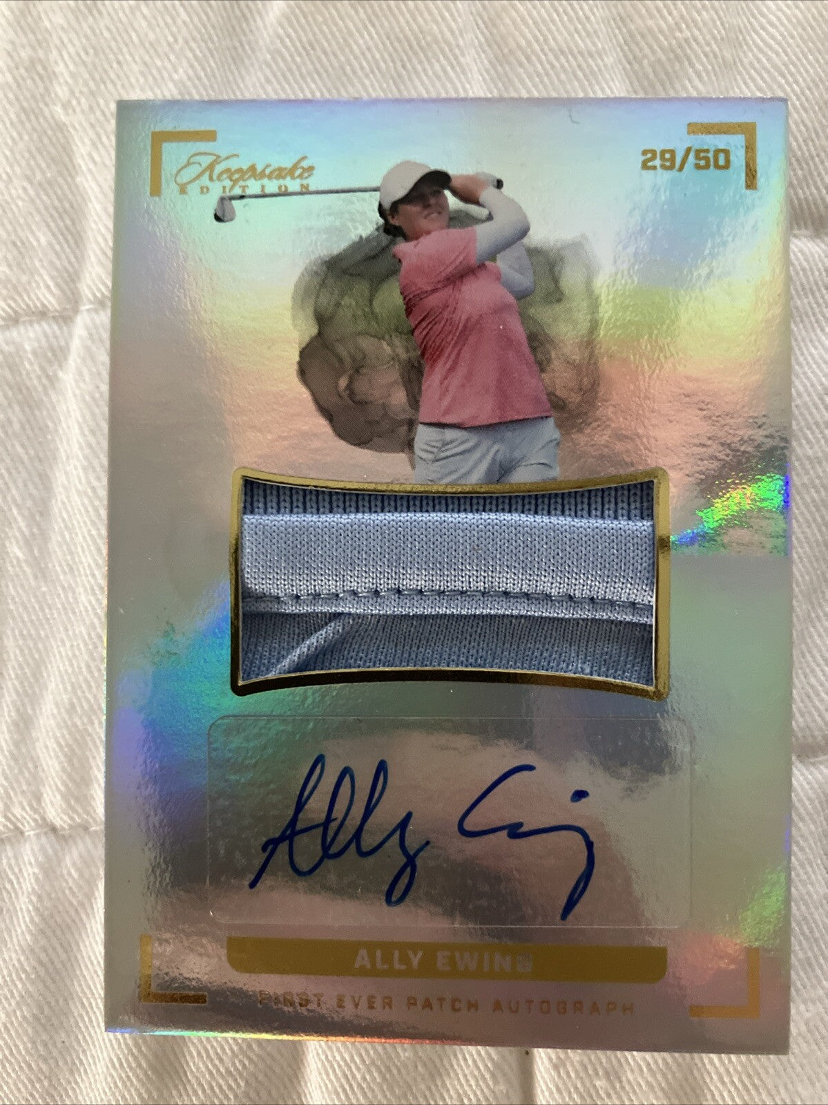 Ally Ewing Patch Auto. LPGA. Keepsake Edition Super Break