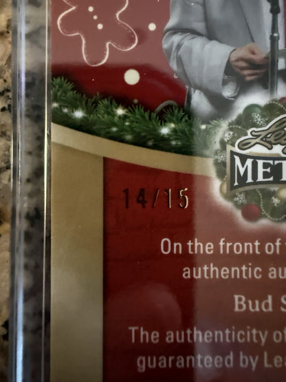 2025 Leaf Happy Holidays Bud Selig Autograph SP Card /15
