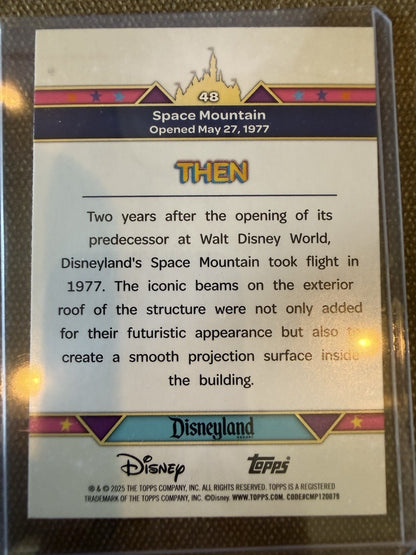 Disneyland 70th Anniversary Space Mountain Aqua Electric Dot  047/150