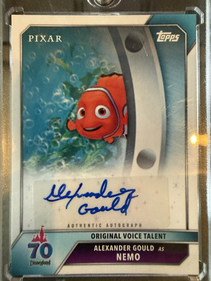 2026 Topps Disneyland 70th Anniversary Finding Nemo Auto Alexander Gould