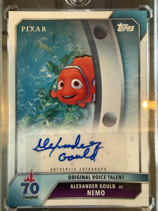 2026 Topps Disneyland 70th Anniversary Finding Nemo Auto Alexander Gould