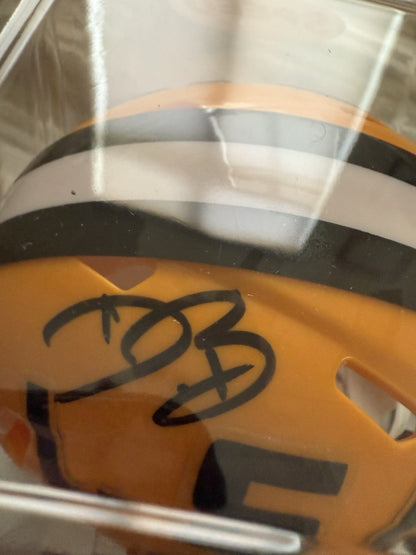 DWAYNE BOWE Auto Autographed LSU Speed Mini Helmet Beckett COA
