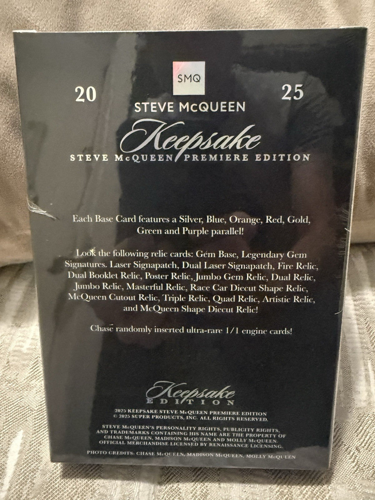 2025 Keepsake Steve McQueen Premiere Edition Factory Sealed Light Up Box