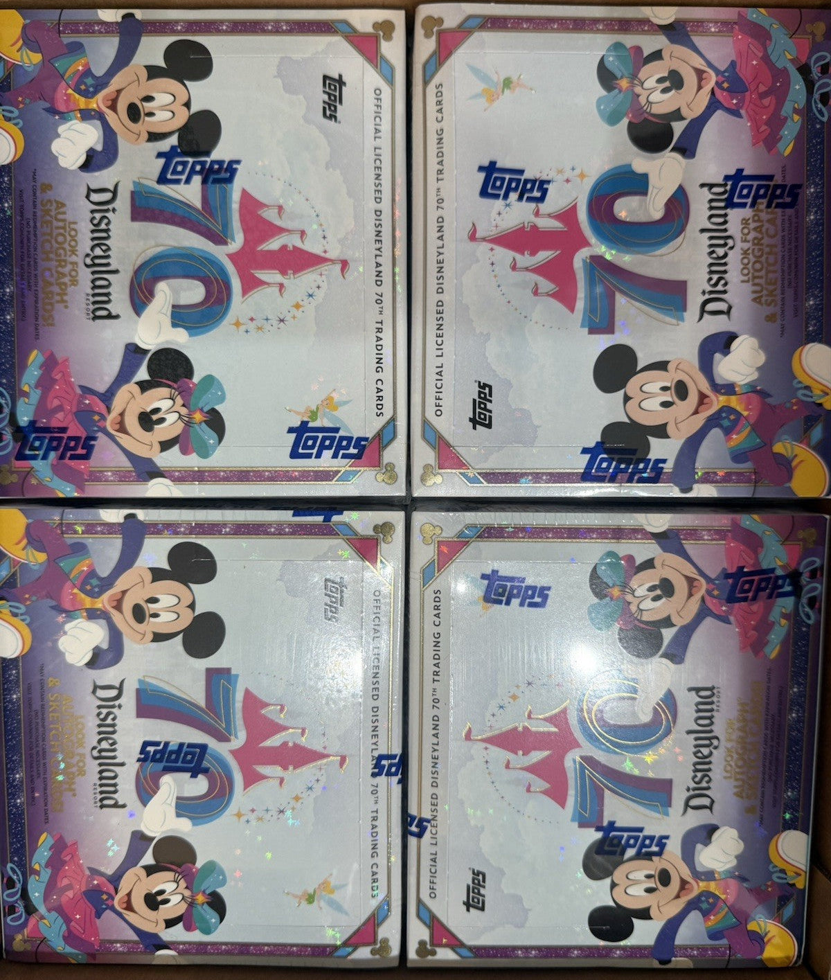 2025 Topps Disneyland 70th Anniversary Hobby Box SEALED CASE OF 12 BOXES IN HAND