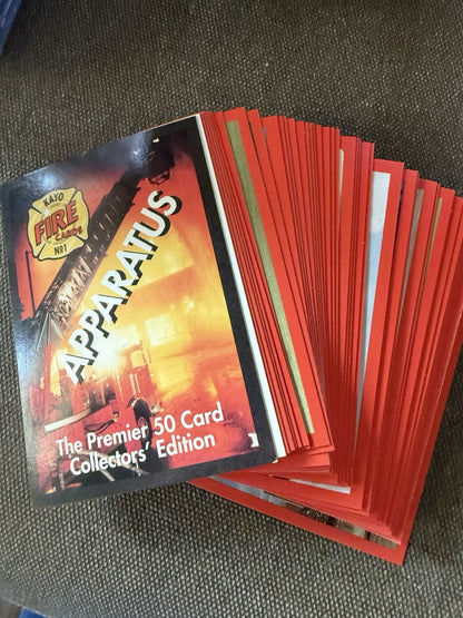 Kayo Fire Cards 1991 50 Apparatus Trading Cards