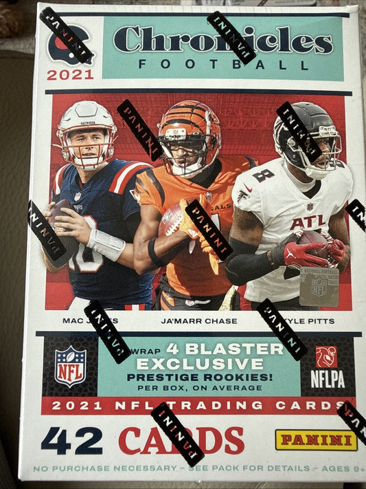 Panini 2021 Chronicles Football NFL Blaster Box 1 Box 42 Cards Base Set