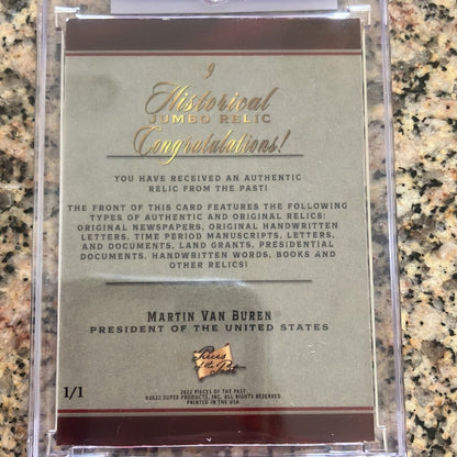 Martin van buren presidential  relic