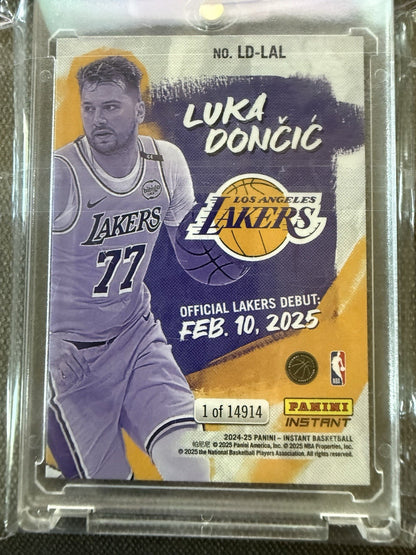 2024-25 Panini Instant - Luka Doncic Lakers Debut Luka Dončić #LD-LAL /14914