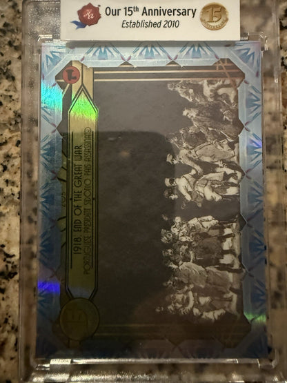 2023 Historic Autographs 1918 End of the Great War #205. Blue Foil 1/1
