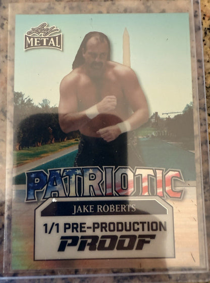 Leaf Metal - Jake "The Snake" Roberts 1/1 Proof