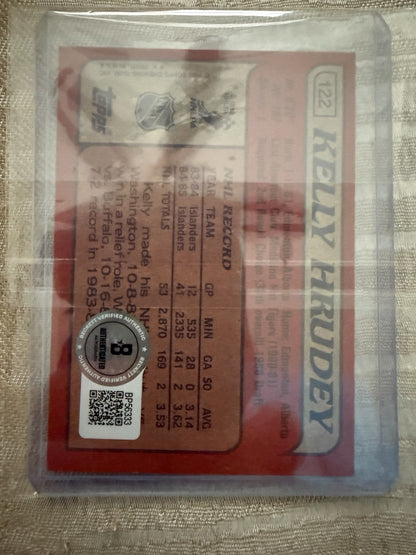 Kelly Hrudey Rookie Card Bgs Auto