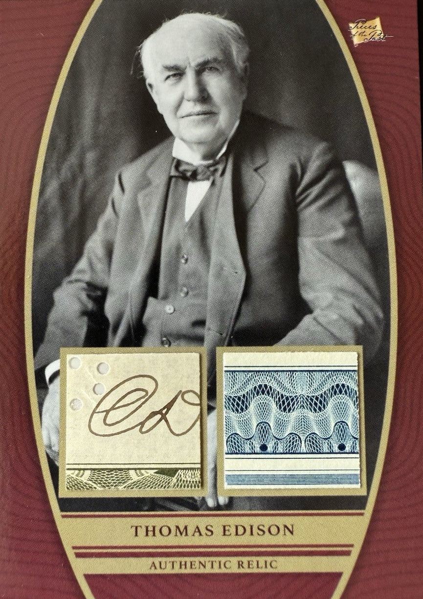2024 Pieces of the Past  - Thomas Edison - Dual Relic DR-TE
