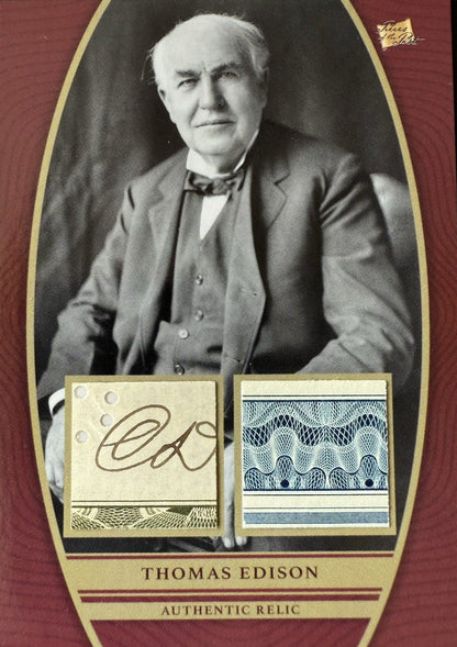 2024 Pieces of the Past  - Thomas Edison - Dual Relic DR-TE