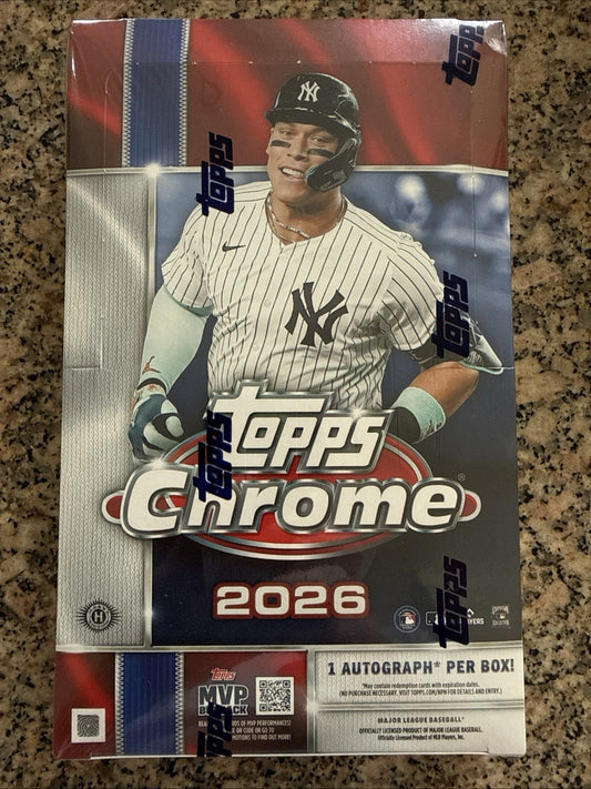 Topps Chrome 2026 Baseball -Factory Sealed Hobby Box