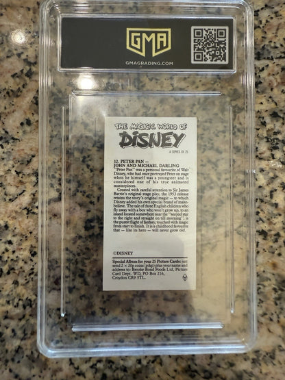 Peter Pan Kids 1989 Magical World of Disney Brooke Bond Midgee Card #12 (NM)