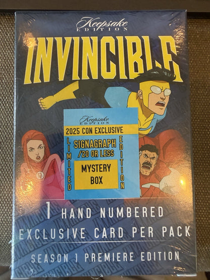 2025 Con Exclusive Invincible Keepsake Signagraph Mystery Box - /20 Or Less!!!!