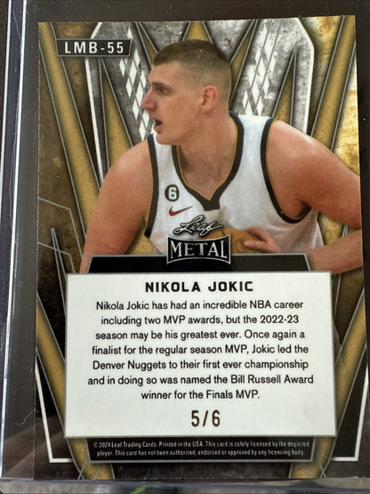 2024 Leaf Metal Nikola Jokic 5/6