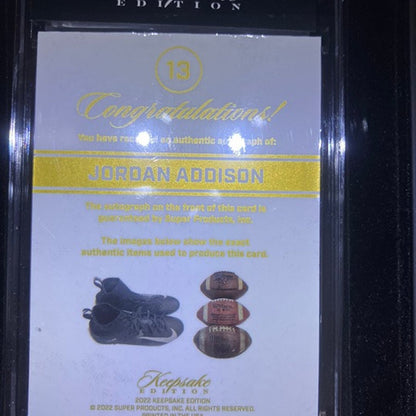Jordan Addison Patch Auto