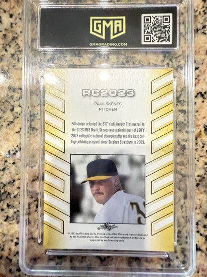 2023 Leaf Paul Skenes Rookie Card RC-11 Gem MT 10 GMA Graded