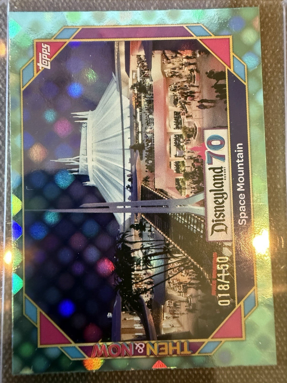 Disneyland 70th Anniversary Space Mountain Aqua Electric Dot  047/150