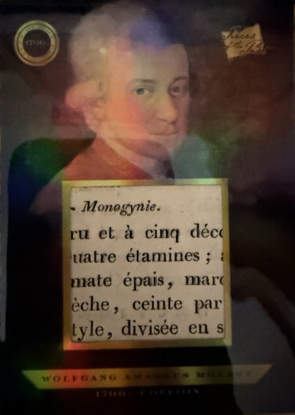 2024 Pieces of the Past 1700's Period Document Relic Wolfgang Amadeus Mozart