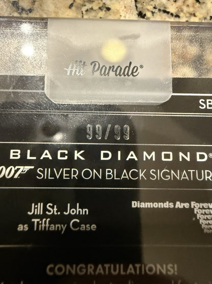 JILL ST JOHN TIFFANY CASE 2024 BLACK DIAMOND JAMES BOND Auto # Match 99/99