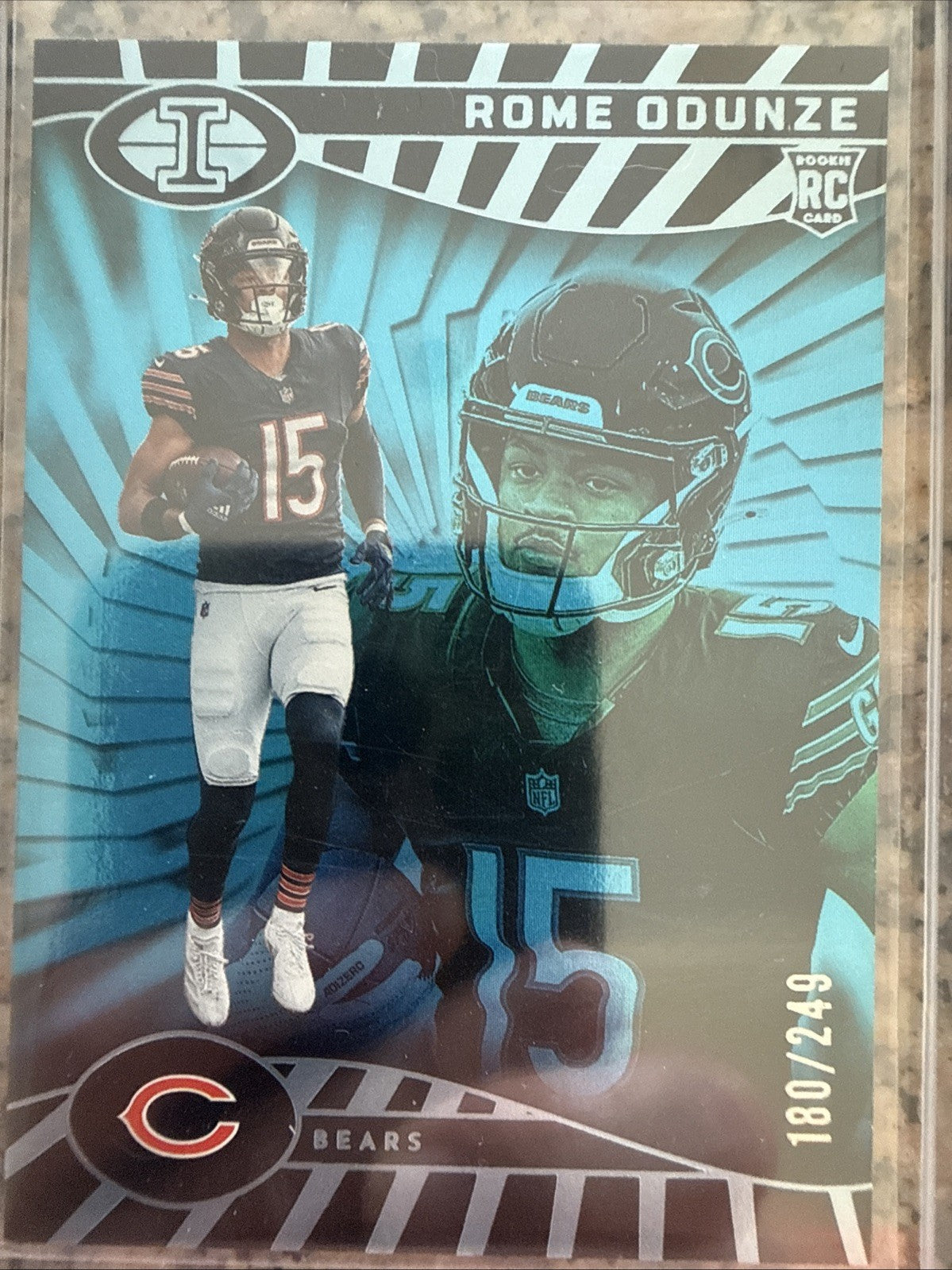 2024 Panini Illusions - Rome Odunze #14 Trophy Collection Light Blue /249 (RC)