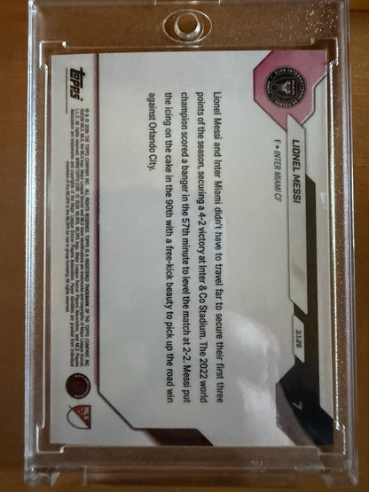 2026 Topps Now MLS #7 Lionel Messi Inter Miami CF