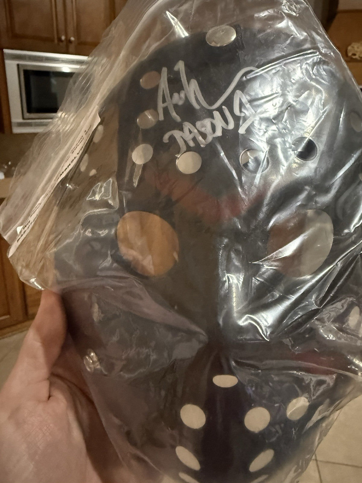 Ari Lehman autographed signed mask Jason Voorhees Friday the 13th Beckett COA