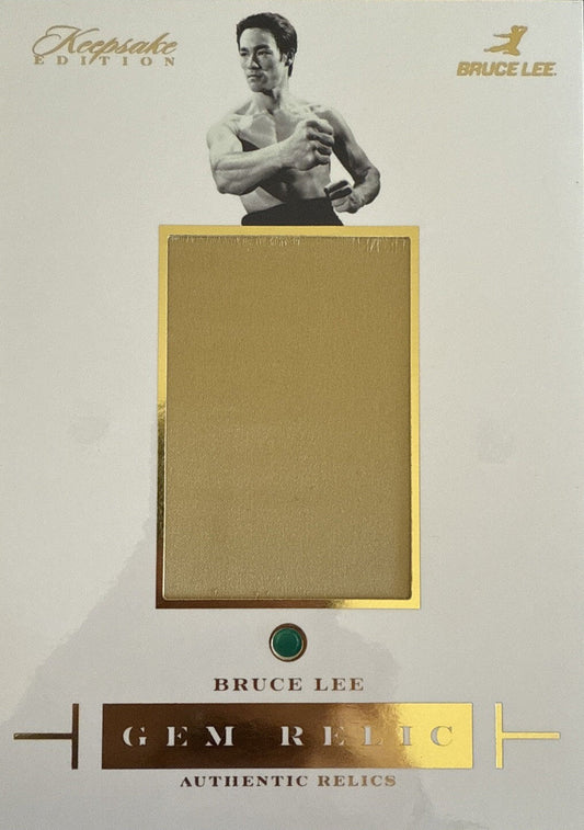 Bruce Lee Jumbo Gem Relic. 42/50. Super Break Keepsake Bruce Lee Anniv.