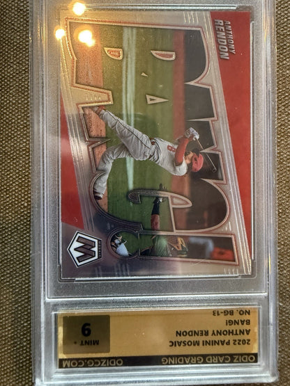 2022 Panini Mosaic #BG-13 Anthony Rendon Bang! Los Angeles Angels