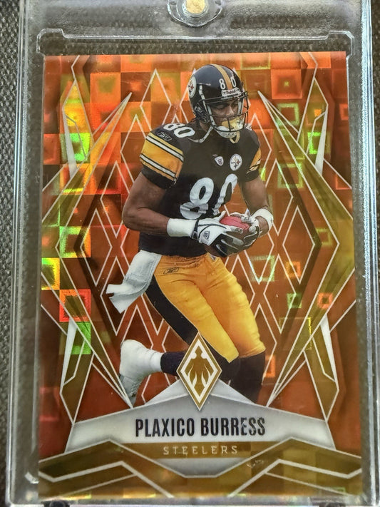 Plaxico Burress 2025 Panini Phoenix Orange Pandora Prizm #35 /189