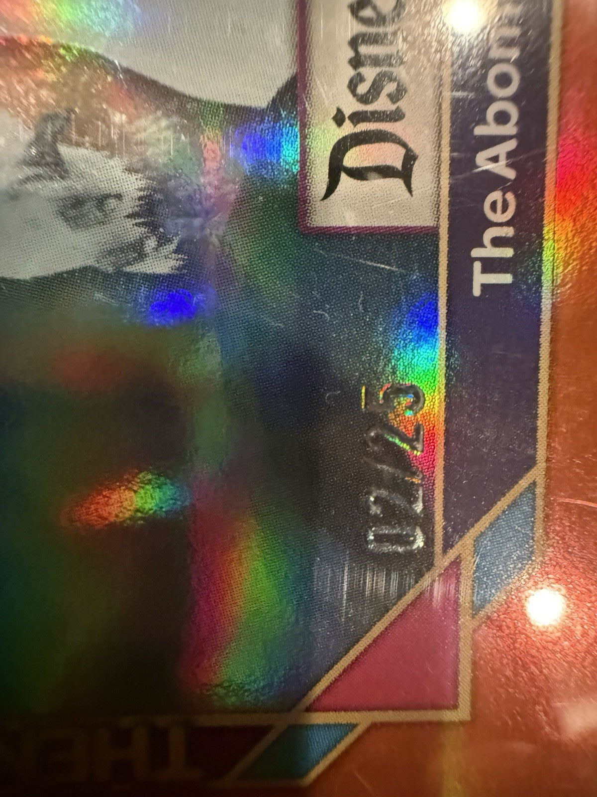 Topps Disneyland 70th Anniversary Abominable Snowman Orange Foil • #41 • 2/25
