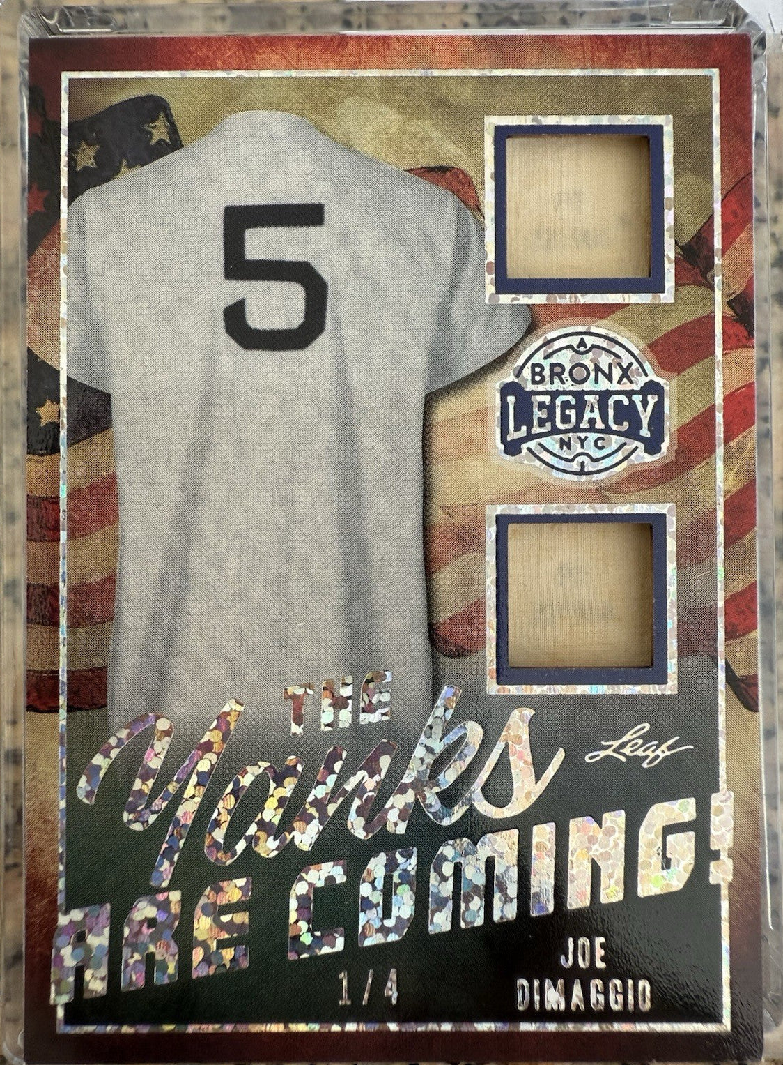 2023 Leaf A Bronx Legacy - The Yanks Are Coming Joe DiMaggio /4