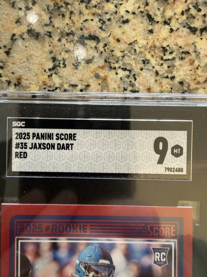 2025 Score - Rookies Jaxson Dart #35 Red (RC)