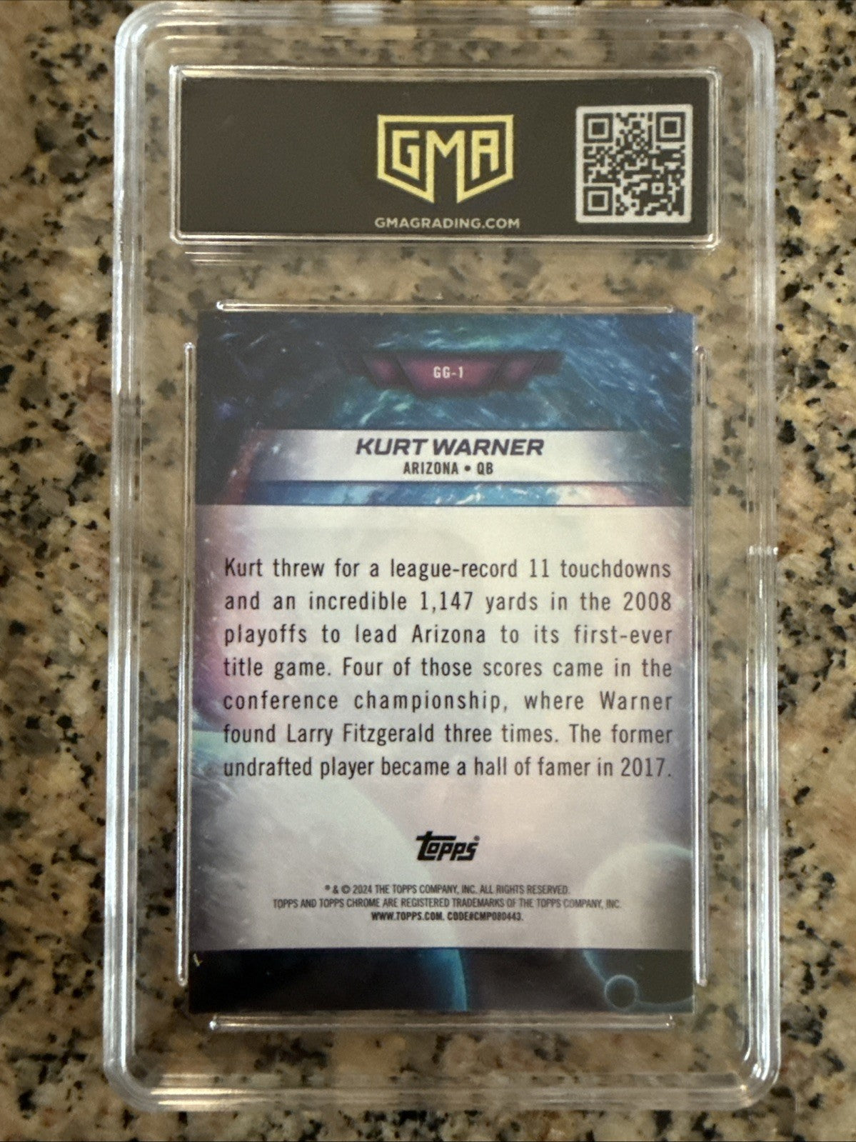 2024 Topps Chrome Cosmic #GG-1 Kurt Warner Galaxy Greats