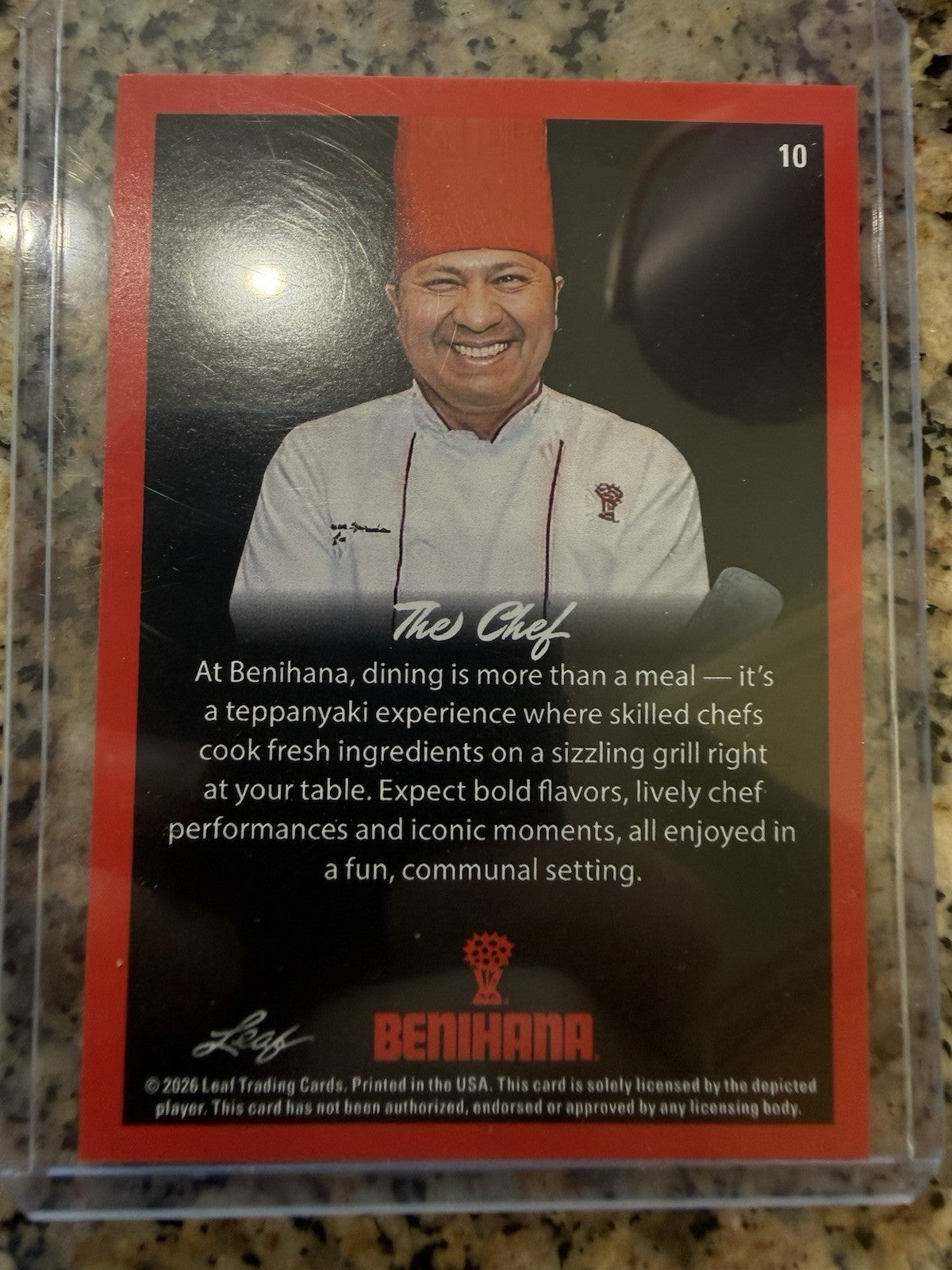 2026 Leaf Benihana The Chef Green /25