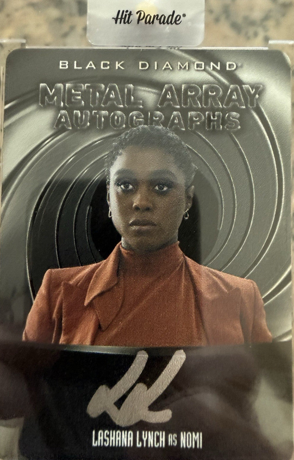 2025 James Bond Black Diamond Metal Array /49 Lashana Lynch as Nomi Auto MA-LY