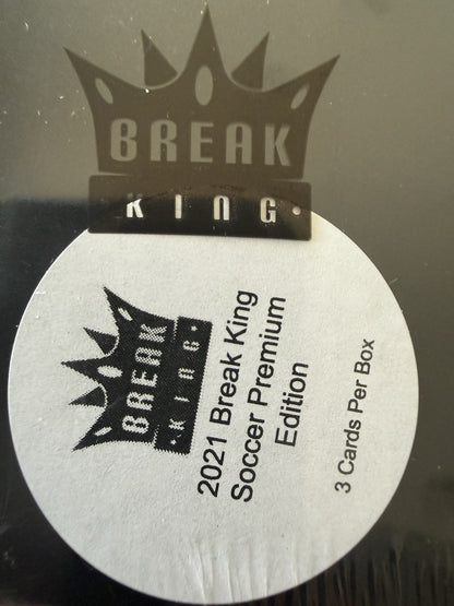 New Sealed 2021 Break King Soccer Premium Hobby Box 3 Cards 900 boxes made