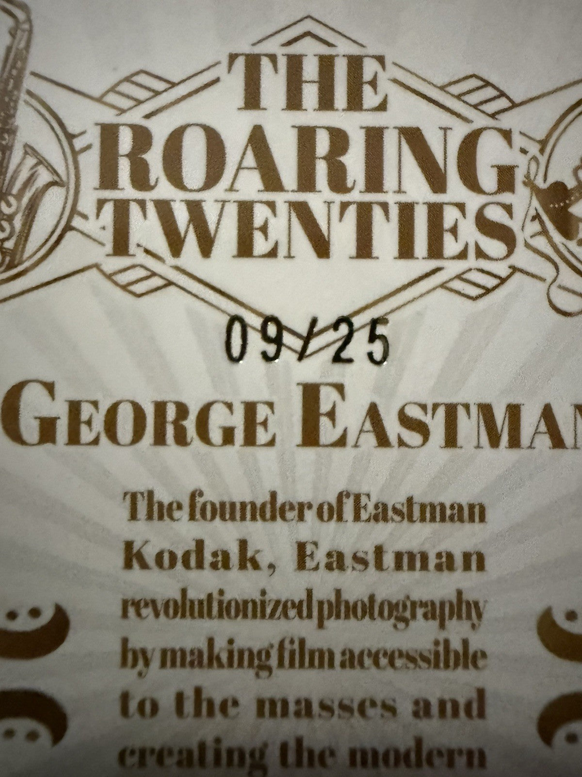 George Eastman /25 B-60 | 2025 Pieces of the Past Roaring Twenties Kodak