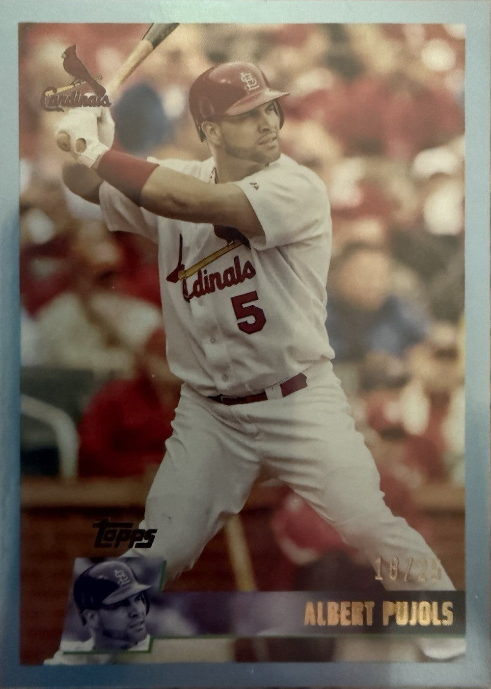 2025 Topps Archives - 1996 Topps Albert Pujols #193 Blue Foilboard /25