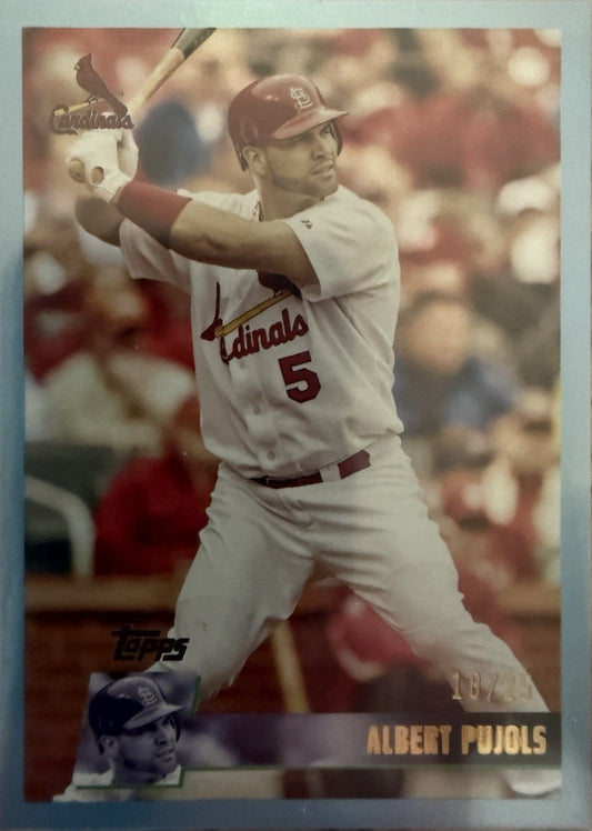 2025 Topps Archives - 1996 Topps Albert Pujols #193 Blue Foilboard /25