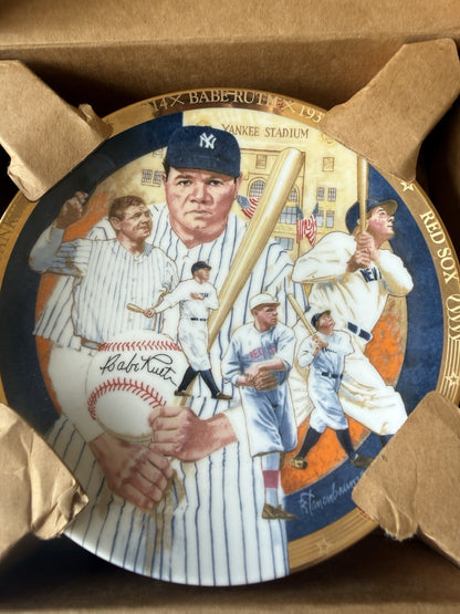 The Hamilton Collection Babe Ruth Porcelain Collector Plate Best of Baseball